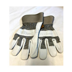 Hyper Tough Pair of New Goatskin Leather Palms Back Woven 100% Cotton Size S